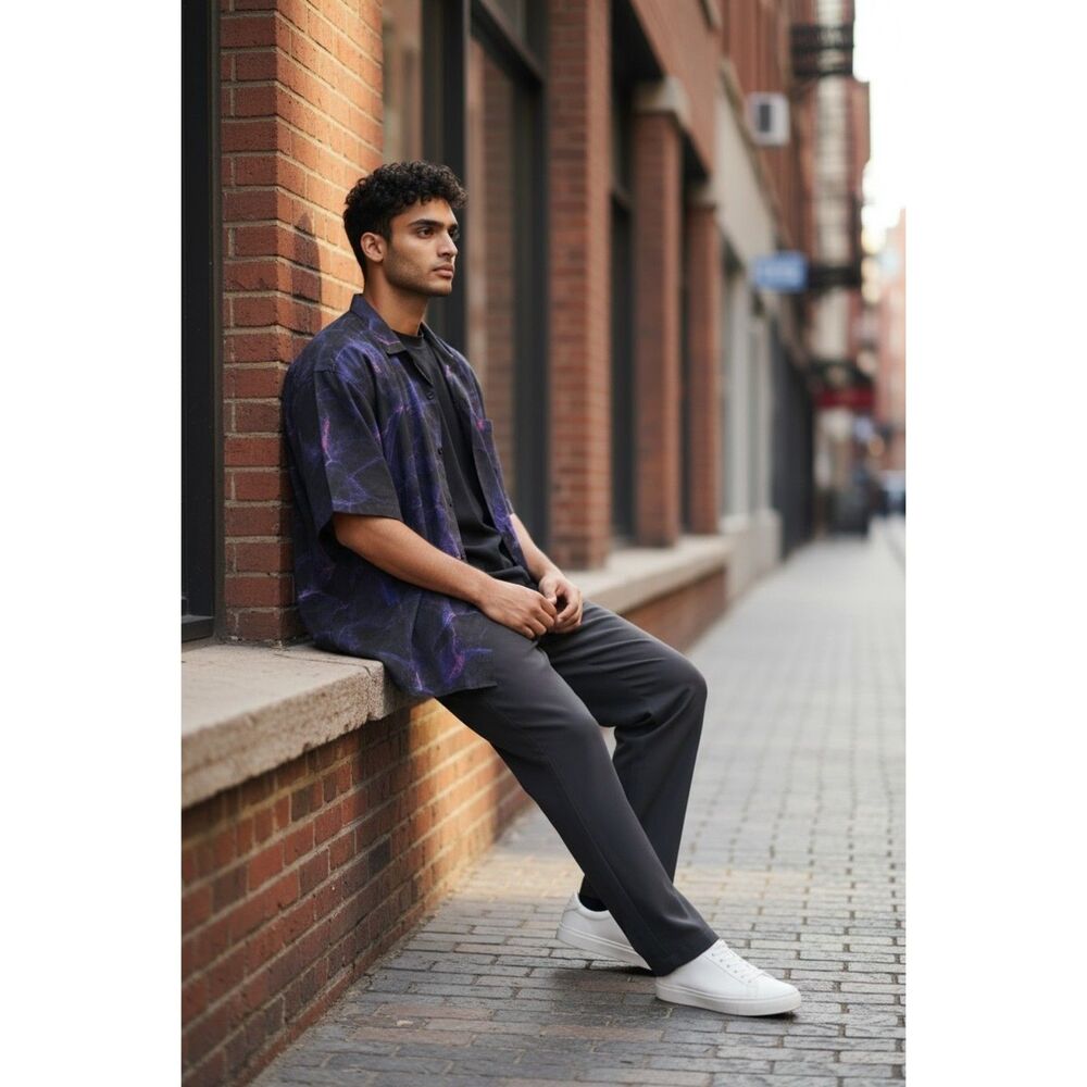 Hardaddy  6XLT Purple Button Down Shirt